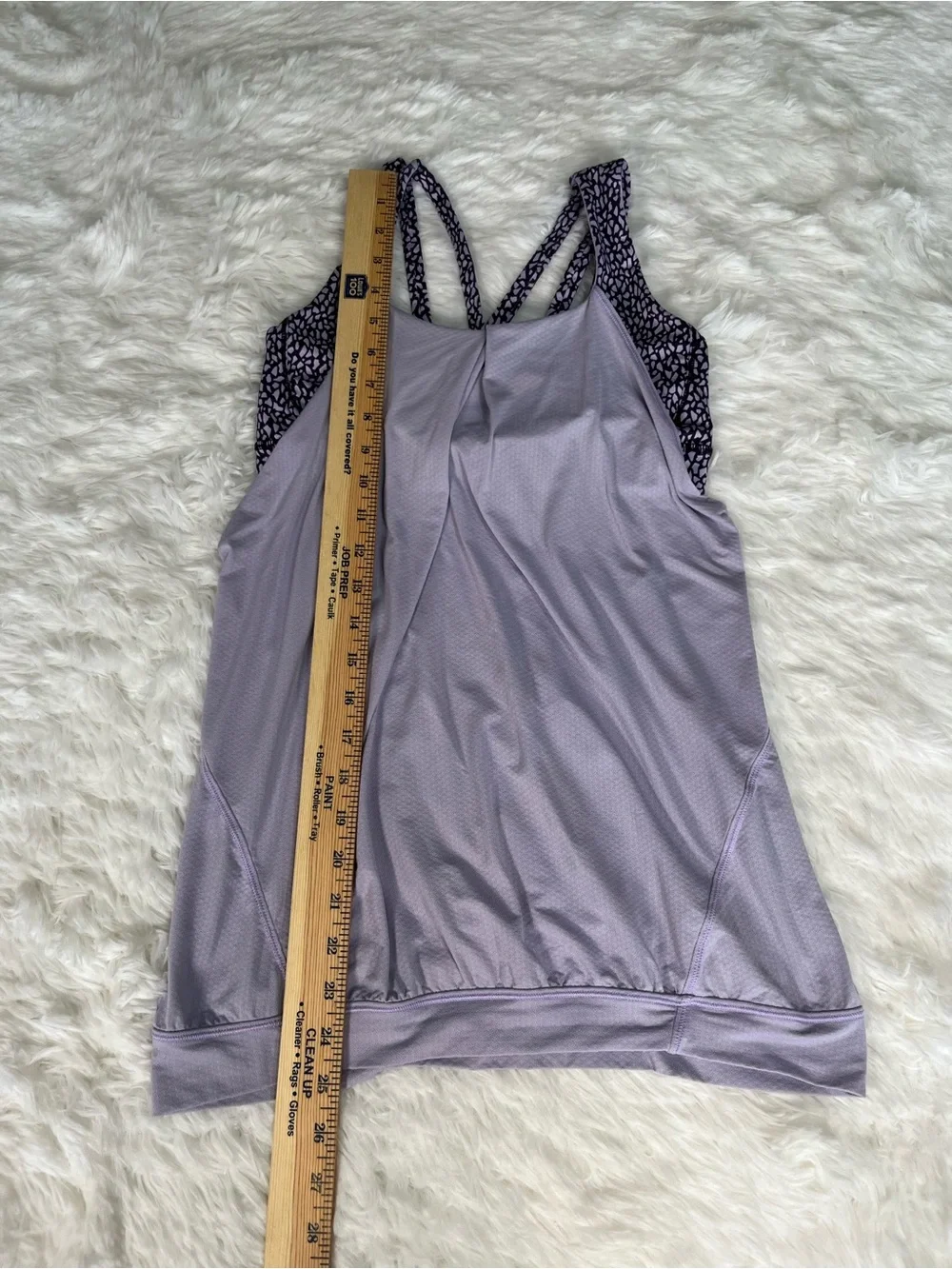 Lululemon Nouveau Limits Tank In Lilac / Miss Mosaic Lilac Deep Zinfandel Size 6